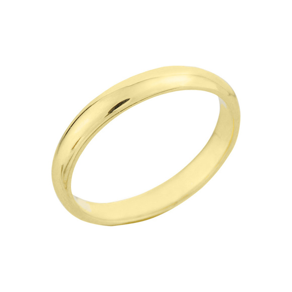 NEW 10K Gold Classic Wedding Band All Sizes